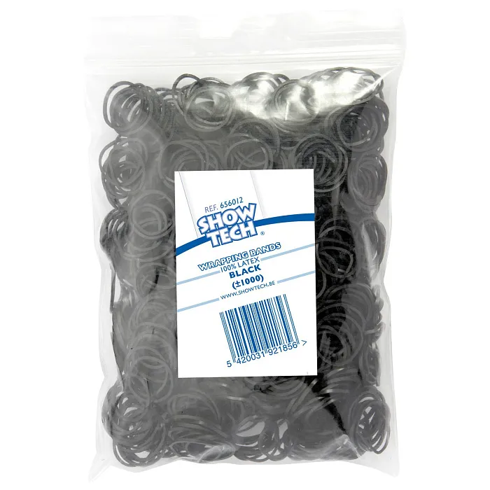 SHOW TECH латексные резинки 15 мм черные 1000 шт