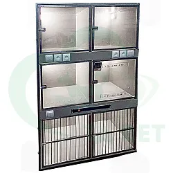 ТД ВЕТ Модуль из 6 клеток из полипропилена 1200(1240)х700х1920(2080)h ТД ВЕТ Модуль из 6 клеток из полипропилена 1200(1240)х700х1920(2080)h
