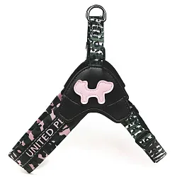 Шлейка United Pets для собак Complete me XXL 60 x 53-71 см, розовый камуфляж
