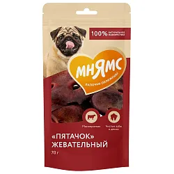 Лакомство Мнямс На каждый день для собак "Пятачок" жевательный 70 г Лакомство Мнямс На каждый день для собак "Пятачок" жевательный 70 г