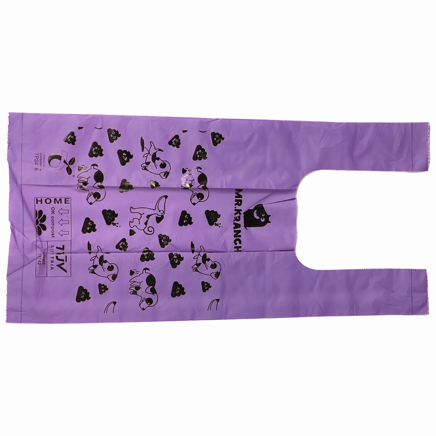 Биодиспенсер Mr.Kranch со сменным рулоном пакетов для выгула собак