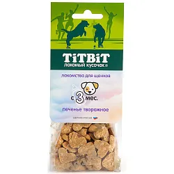 Лакомство TiTBiT Печенье творожное для щенков 70 г Лакомство TiTBiT Печенье творожное для щенков 70 г