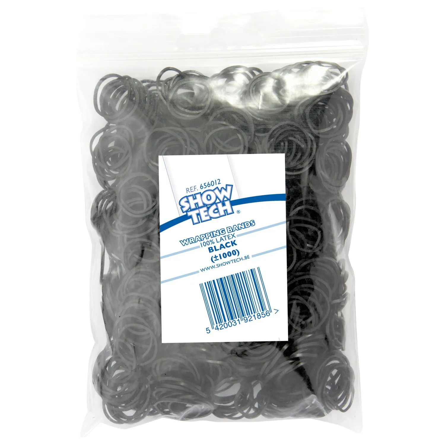 SHOW TECH латексные резинки 15 мм черные 1000 шт