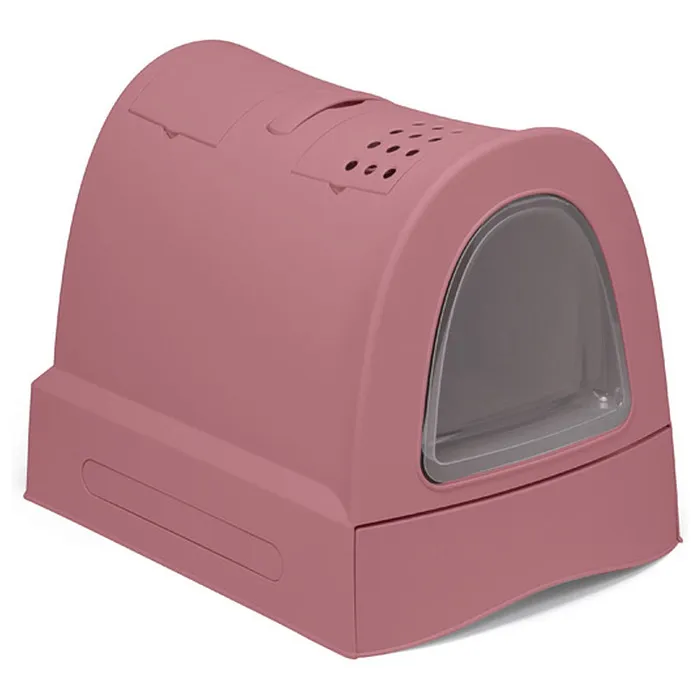 IMAC био-туалет для кошек ZUMA 40х56х42,5h см, розовый