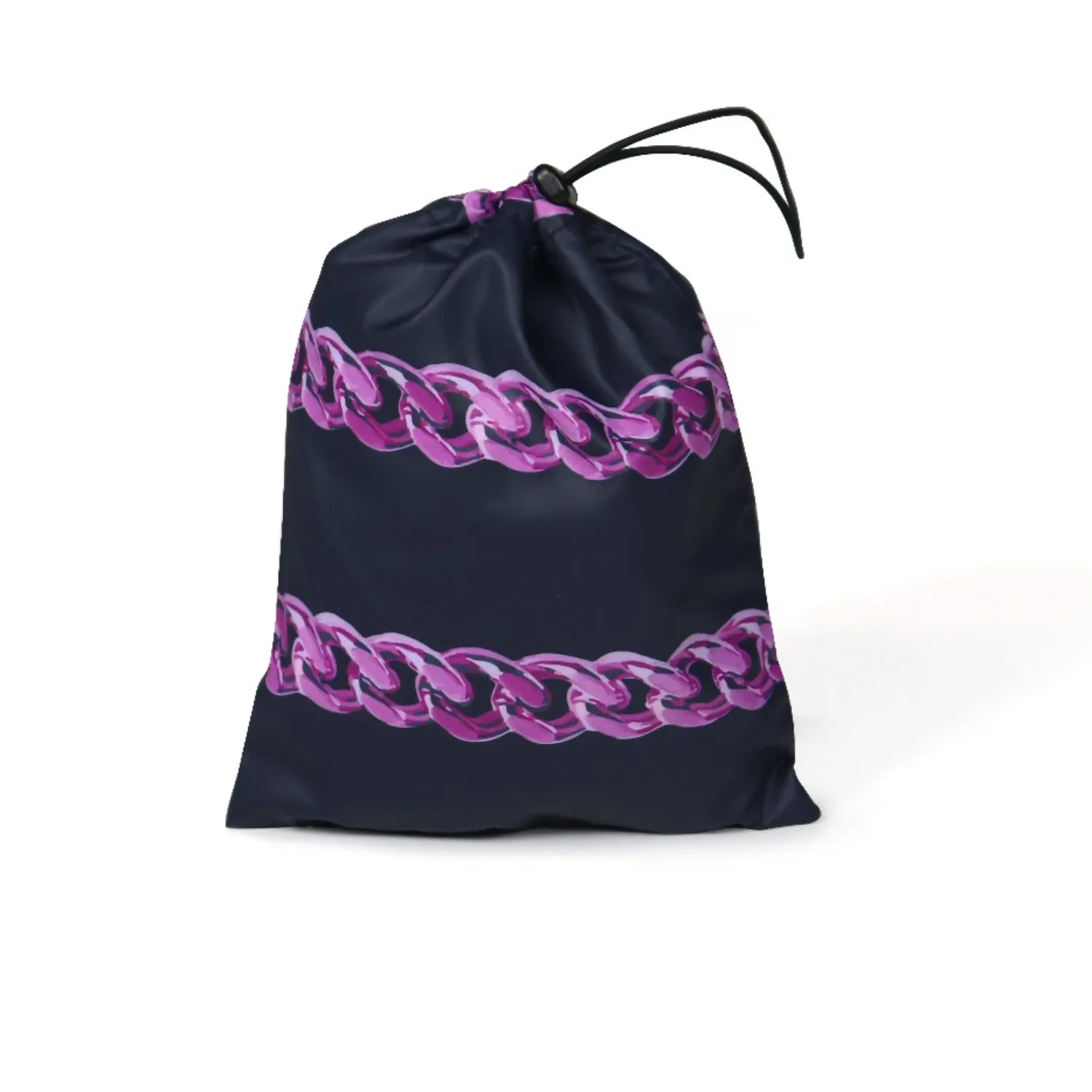 Дождевик United Pets для собак Easy 28, черный с розовым рисунком СКИДКА 40%