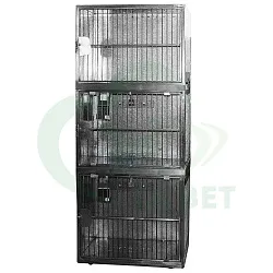 ТД ВЕТ Модуль из трех клеток из нерж. стали 800х500х1960h ТД ВЕТ Модуль из трех клеток из нерж. стали 800х500х1960h