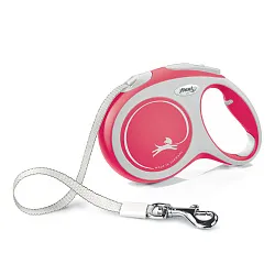 flexi рулетка NEW LINE Comfort L (до 60 кг) лента 5 м серый/красный flexi рулетка NEW LINE Comfort L (до 60 кг) лента 5 м серый/красный