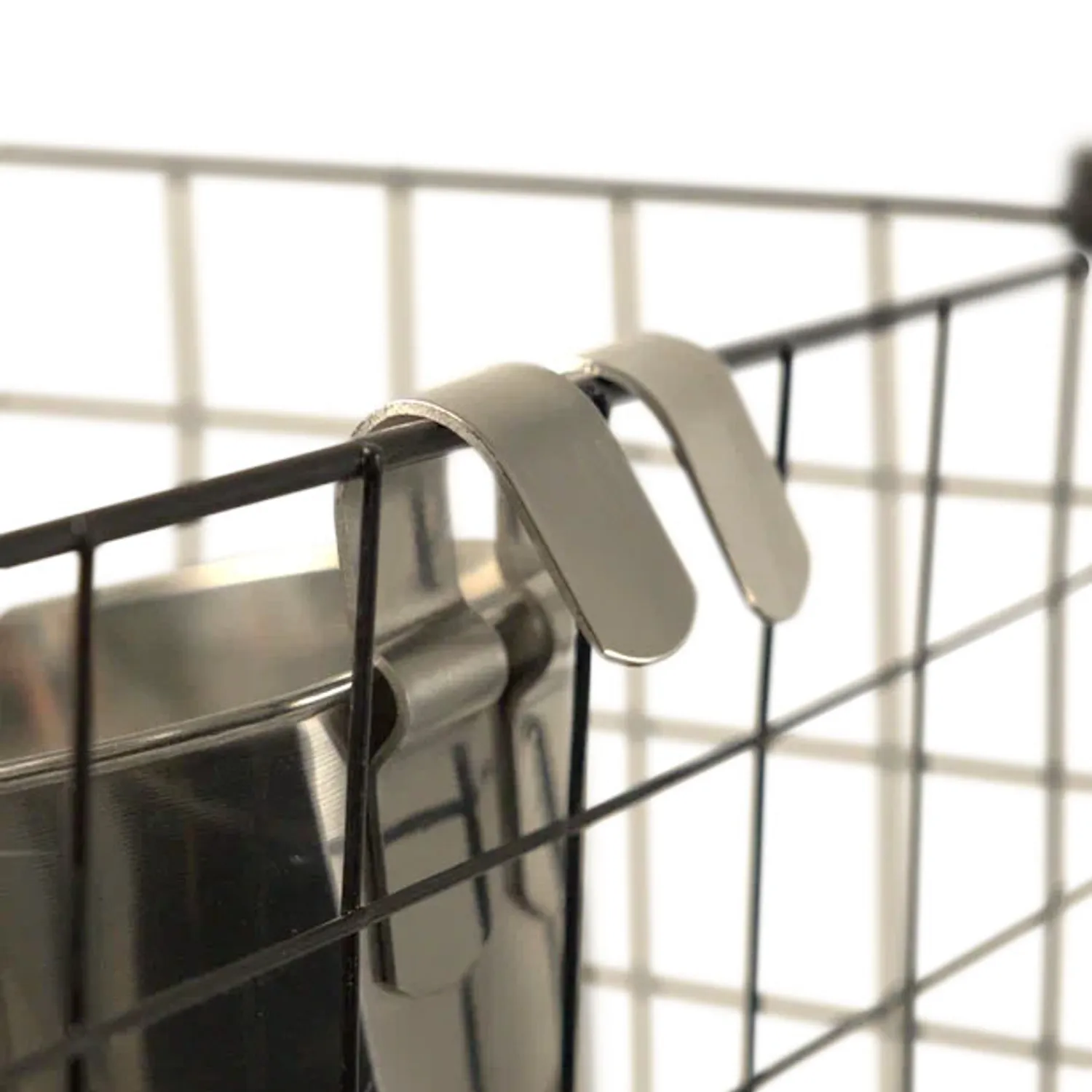 Ведро Mr.Kranch из нержавеющей стали с креплением для клеток и вольеров 3600 мл