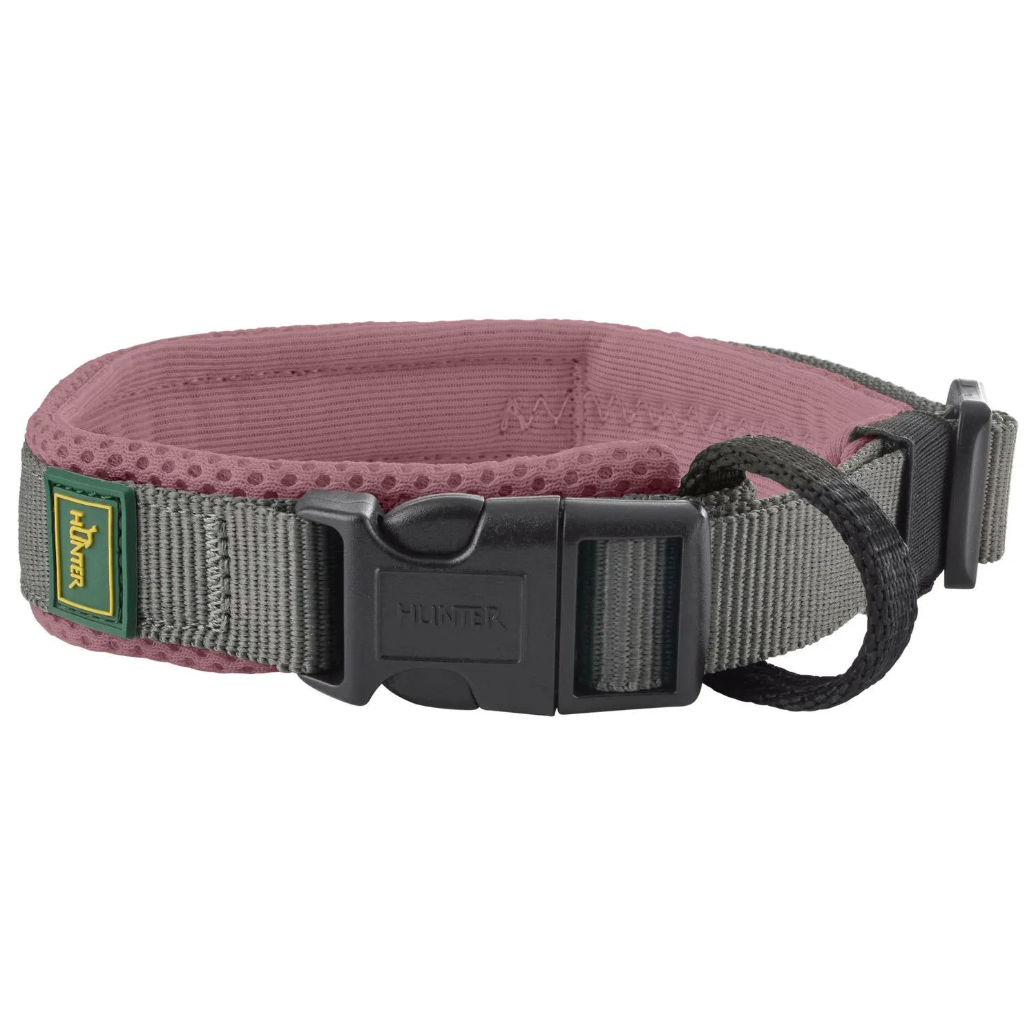 Ошейник Hunter Maldon для собак 25-35 см, размер XS-S, розовый/серый