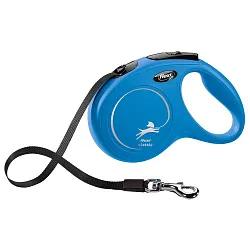 flexi рулетка New Classic M (до 25 кг) 5 м лента синяя