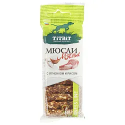 Лакомство TiTBiT Мюсли Fitness с ягненком и рисом 40 г
