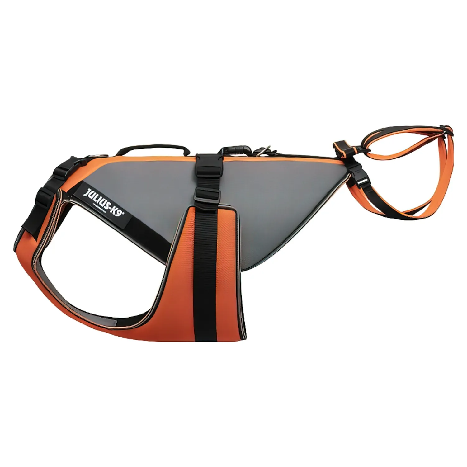 JULIUS-K9 жилет для собак 4 в 1 JK9®Multivest XL (77-99 см, длина 55 см, 38-56 кг), оранжевый СКИДКА 50%