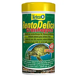 Tetra ReptoDelica Grasshoppers лакомство для водных черепах (кузнечики) 250 мл