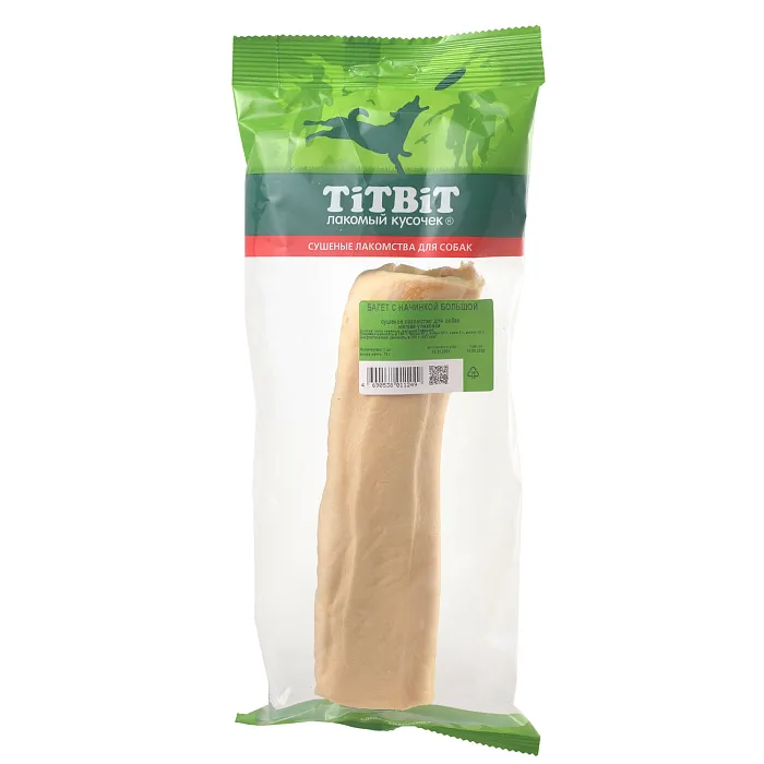 Лакомство TiTBiT Багет с начинкой большой для собак 70 г