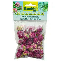 Лакомство Bambini Pets высушенные цветы клевера для грызунов и кроликов, 10 г. Лакомство Bambini Pets высушенные цветы клевера для грызунов и кроликов, 10 г.