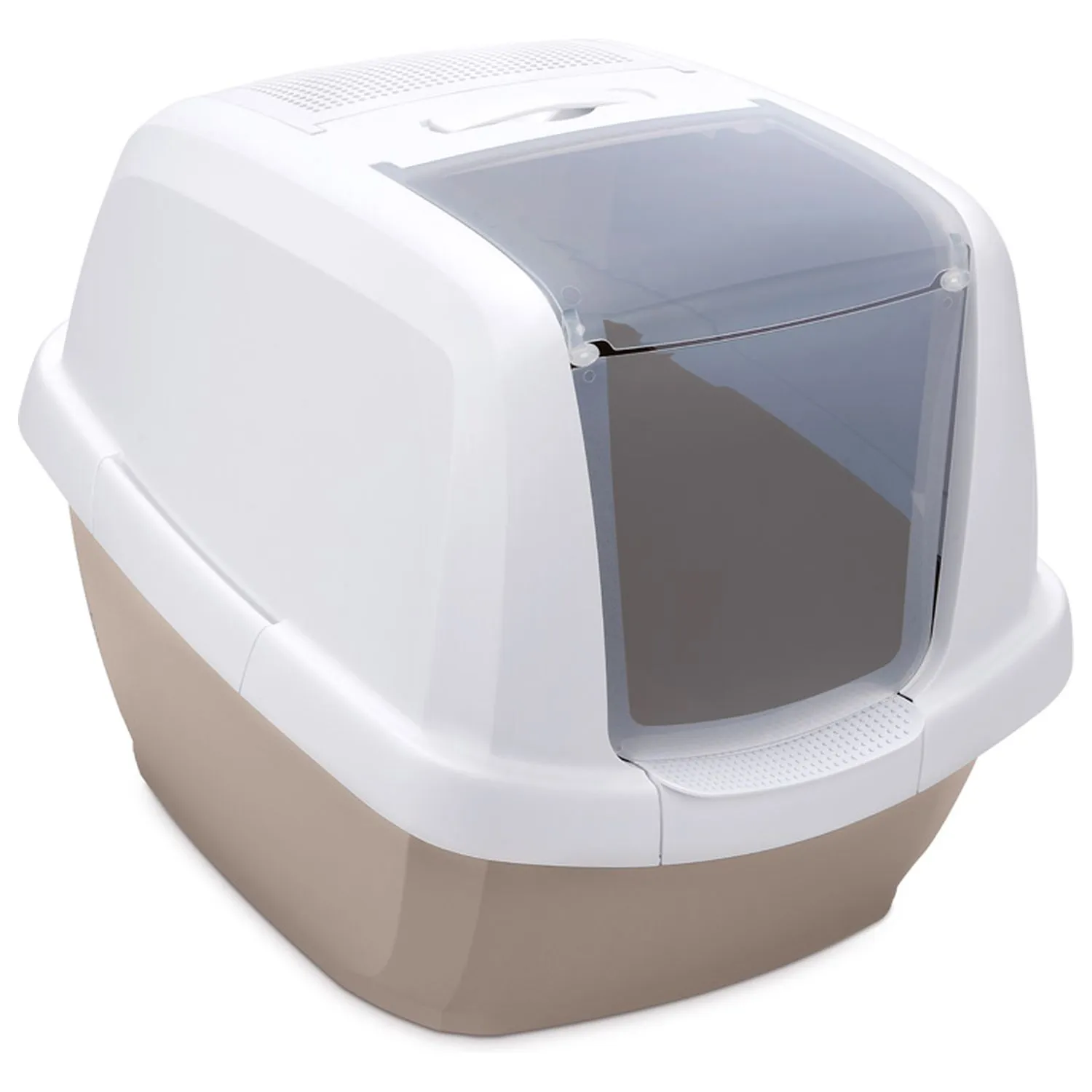 IMAC био-туалет для кошек MADDY 62х47,5х47,5h см, белый/бежевый