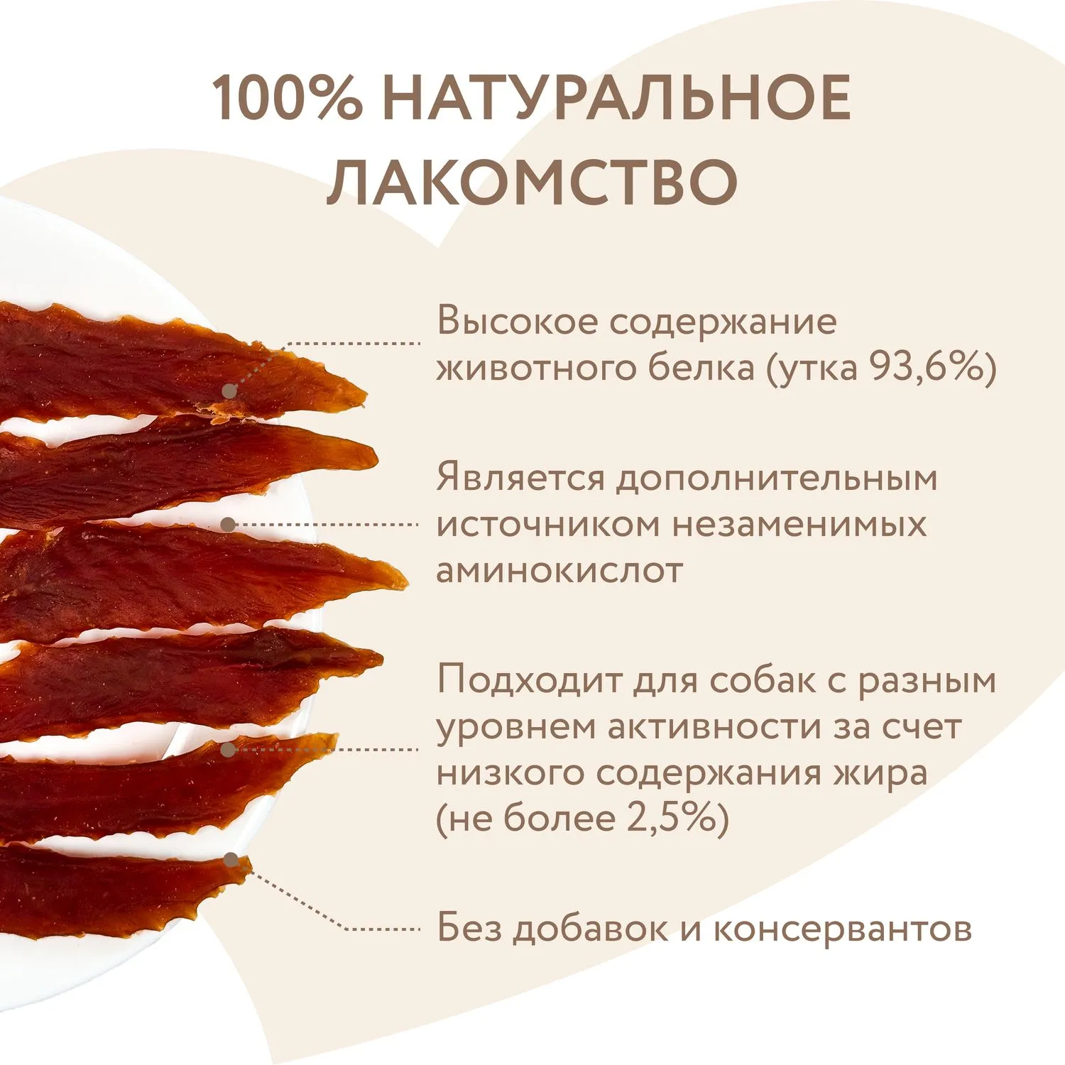 Лакомство Мнямс На каждый день для собак Утиные грудки в банке 800 г