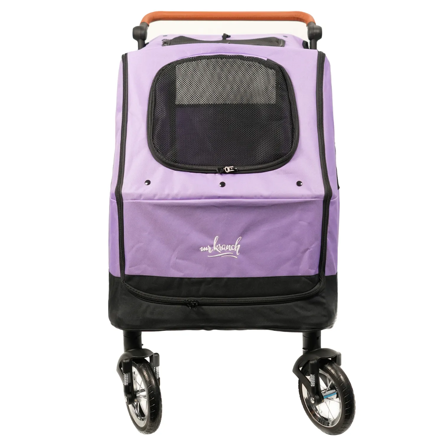 Коляска прогулочная Mr.Kranch для собак и кошек большая выставочная (макс. нагрузка 55 кг) фиолетовая