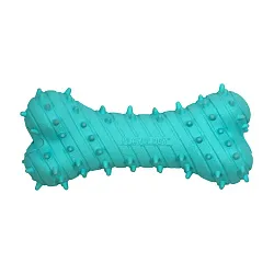 Playology дентальная жевательная косточка PUPPY TEETHING BONE для щенков 4-8 месяцев с ароматом арахиса, цвет голубой