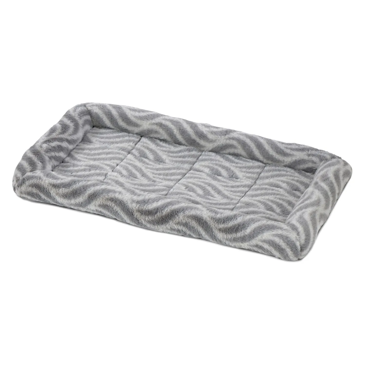 Лежанка MidWest Deluxe Wave Bed для собак и кошек меховая 51х31,5х6,5 см, серая СКИДКА 20%