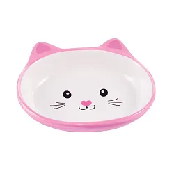 Миска Mr.Kranch керамическая для кошек Мордочка кошки 160 мл розовая Миска Mr.Kranch керамическая для кошек Мордочка кошки 160 мл розовая