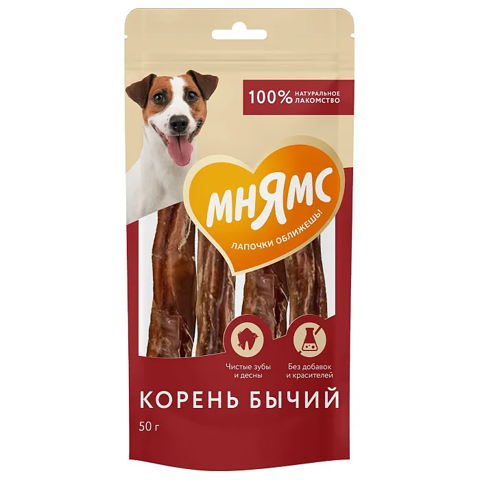 Лакомство Мнямс На каждый день для собак Корень бычий 50 г