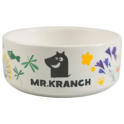 Миска Mr.Kranch керамическая для собак 420 мл Цветы Прованса васильковая Миска Mr.Kranch керамическая для собак 420 мл Цветы Прованса васильковая
