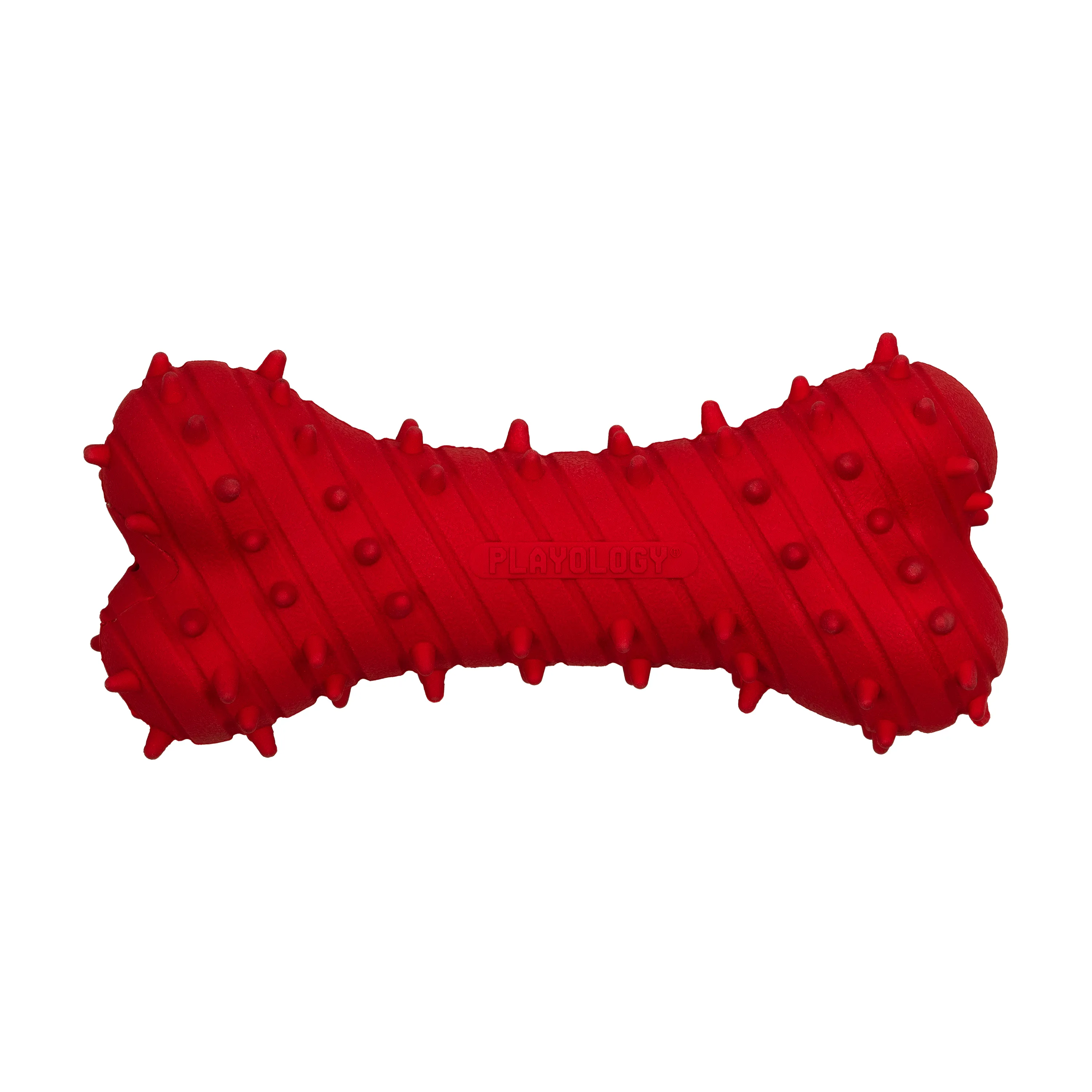 Playology дентальная жевательная косточка PUPPY TEETHING BONE для щенков 4-8 месяцев с ароматом говядины, цвет красный СКИДКА 50%