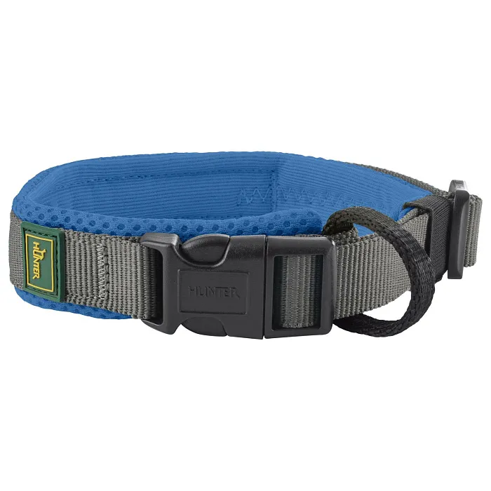 Ошейник Hunter Maldon для собак 45-55 см, размер L, синий/серый