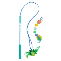 Игрушка Catstages для кошек "Гусеничка" дразнилка со сменной насадкой, с кошачьей мятой СКИДКА 50%