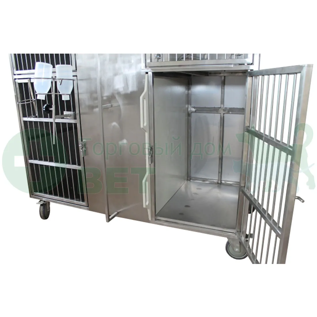 ТД ВЕТ Модуль клеток из нерж. стали, 3х ярусный  из 6 клеток 2/2/2, 1400х700х1800(1950)h
