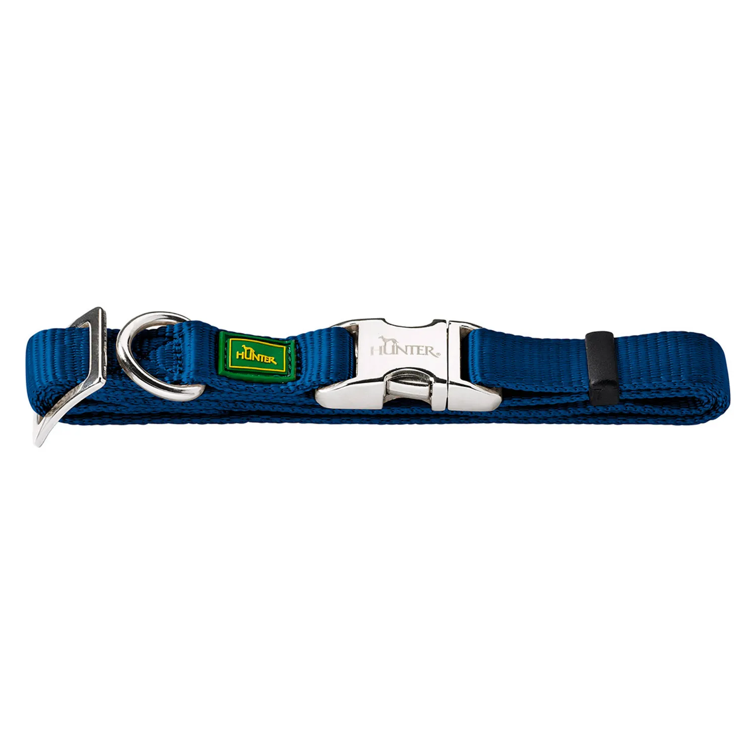 Hunter ошейник для собак ALU-Strong M (40-55 см) нейлон с металлической застежкой темно-синий СКИДКА 50%