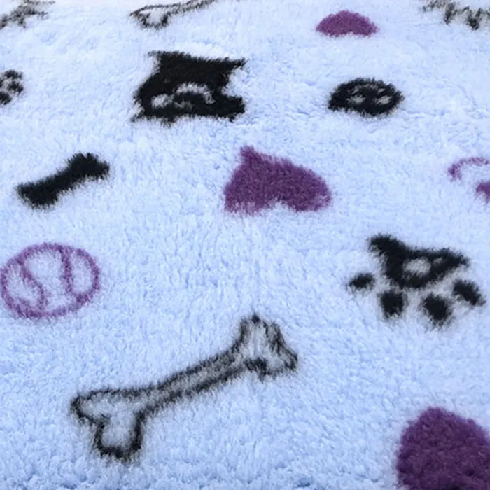 Коврик меховой ProFleece Mr.Kranch 1х1,6м голубой/черный/лиловый СКИДКА 30%