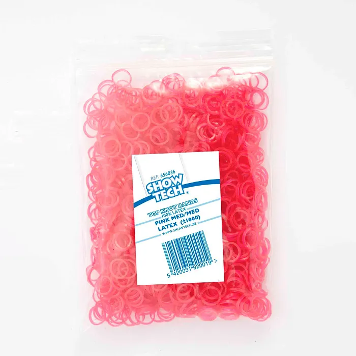 SHOW TECH латексные резинки 9 мм розовые 1000 шт