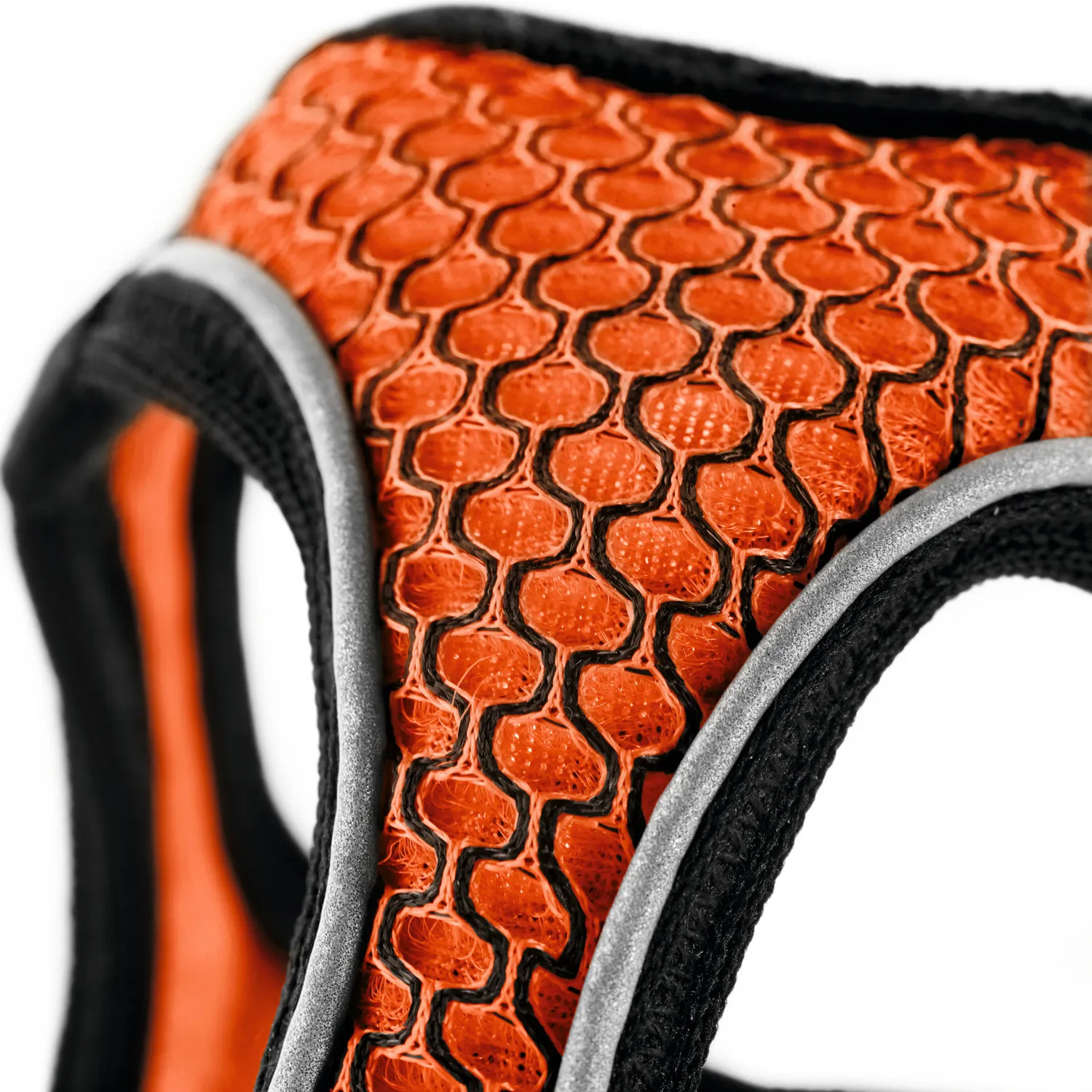 Hunter шлейка для собак Hilo Comfort 31-33 см, сетчатый текстиль, оранжевая