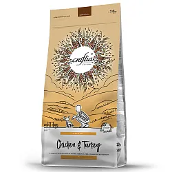 Сухой корм CRAFTIA NATURA для взрослых собак миниатюрных и мелких пород из курицы и индейки 2 кг