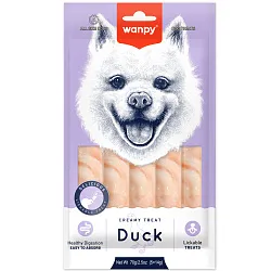 Wanpy Dog Крем лакомство для собак "нежное пюре" из утки 70 г