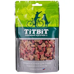 Лакомство TiTBiT Косточки мясные для собак с индейкой и ягненком 145 г Лакомство TiTBiT Косточки мясные для собак с индейкой и ягненком 145 г